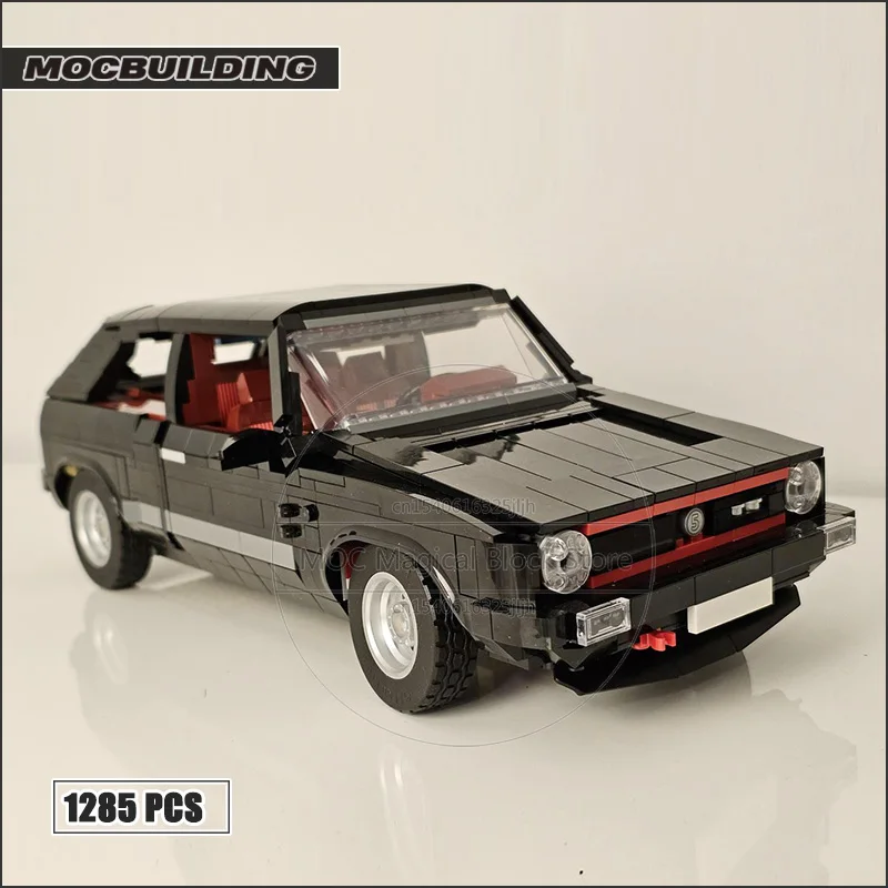 1:13 Scale MOC Building Blocks GTI MK1 Classic Car Technology Bricks DIY Assembly Creative Collection Toy Xmas Gift