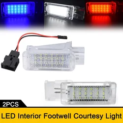 For VW Golf 5/6 Golf Plus Jetta Passat CC EOS Scirocco Tourage Sharan LED Car footwell light canbus no error code auto accessory