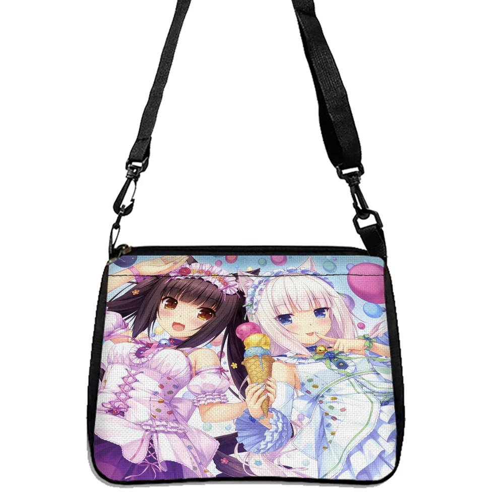 Nekopara-Drucktasche, leichte Umhängetasche, multifunktionale Handtasche zum Einkaufen 5.23 – Detail 2