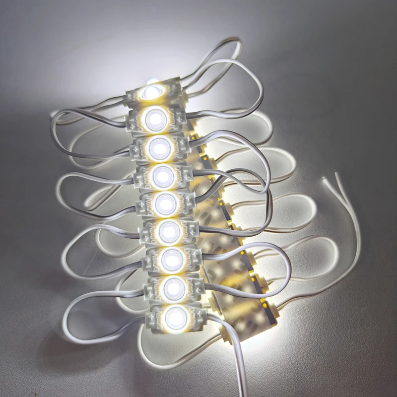 SMD 2835 литьевой модуль DC12V 0,3 Вт 1 светодиодный одиночный мини-модуль с линзой водонепроницаемый IP65 супер яркая подсветка знака