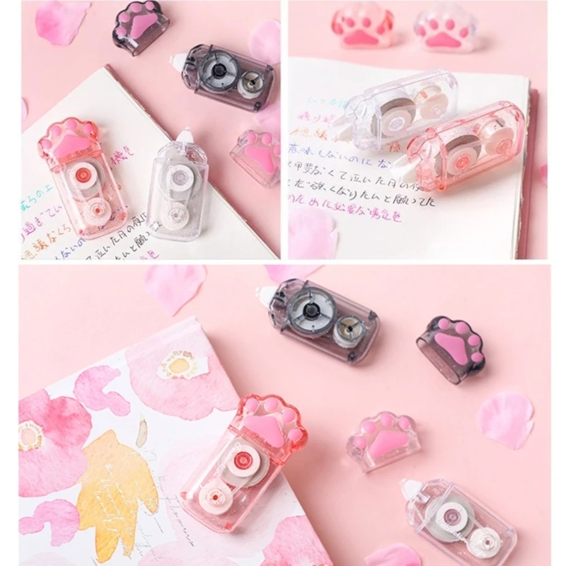 Милый мультяшный корректирующий скотч-ластик, простой в использовании аппликатор для мгновенной коррекции для офиса, дома, для