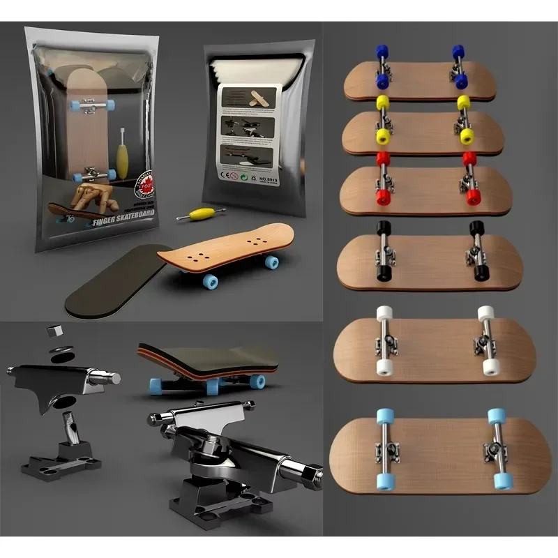 

Professional Finger Skateboard Smooth Bearing Portable Mini Skateboard Finger Tricks Flipping Swingable Great Gift Kids Adults