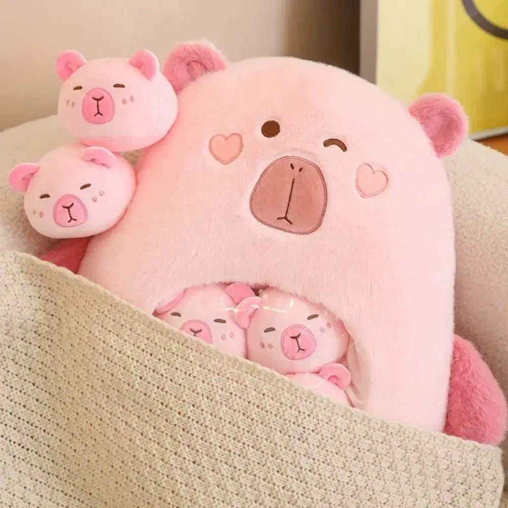 Stuffed Snack Animal Capybara Snack Pillow 40*45CM Simulation Capibara Plush Toys Cute a Bag Capibara Anime Fluffty Toy Kids