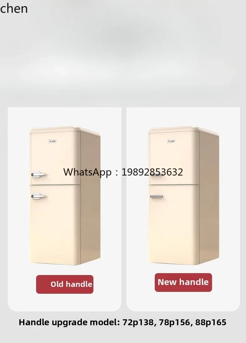 refrigerator household small dormitory double door refrigerated and frozen rental room electricity-saving small refrigerator
