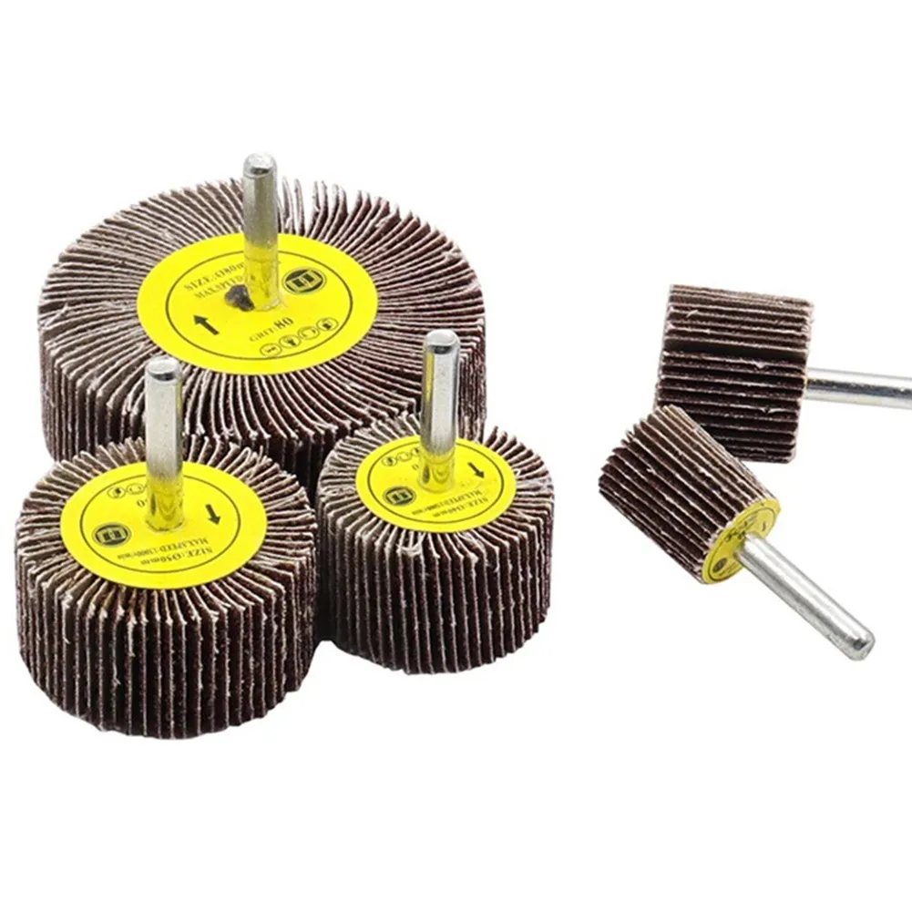16-80mm 80 Grit Sanding Flap Wheel Disc Abrasive Grinding Wheel Dremel Accessories Sandpaper Grinding Polishing Tools For Drill