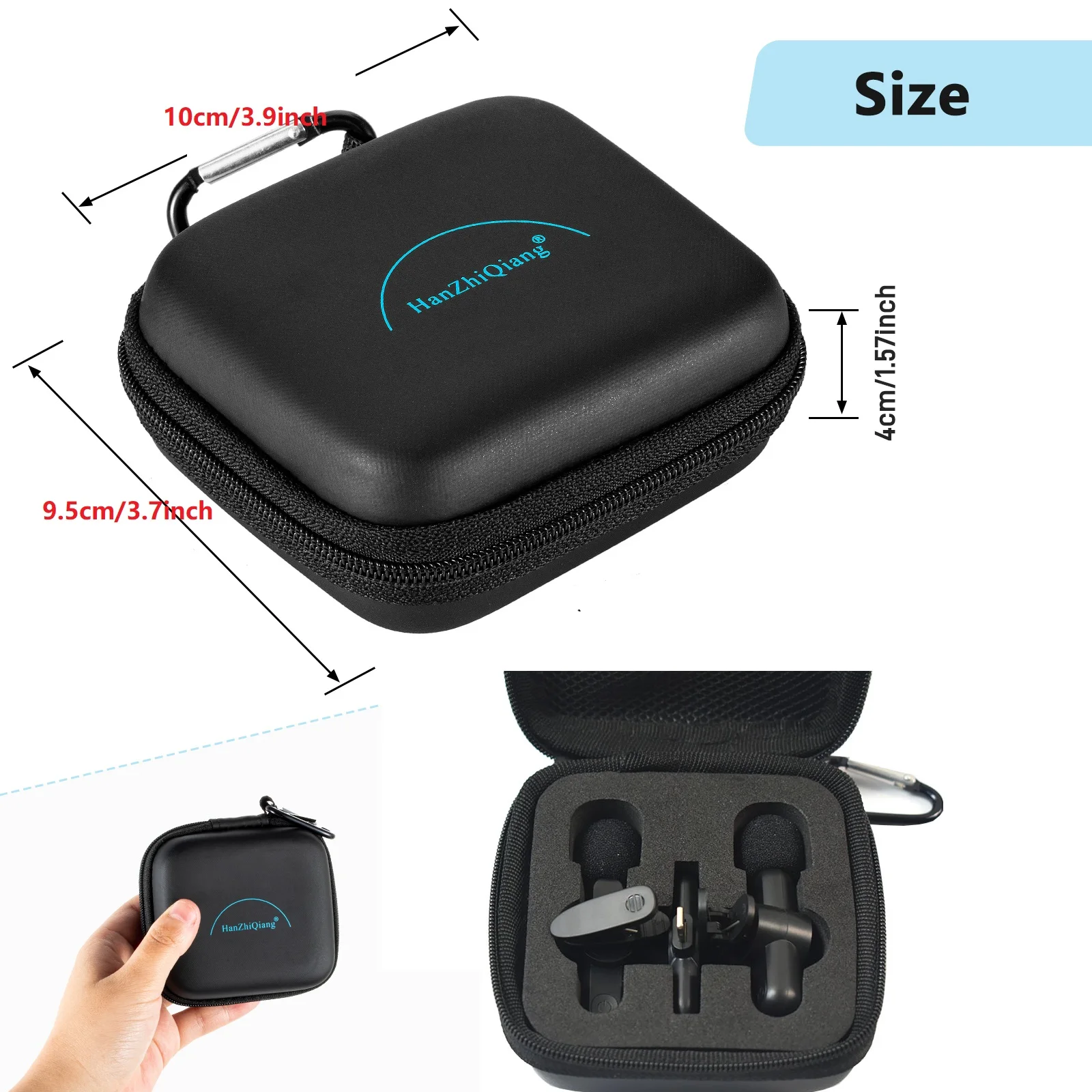 Draagtas Travel Case Mic Case Voor Draadloze Microfoons Draadloze Lavalier Microfoon Revers Microfoon Clip Op Mini Microfoon