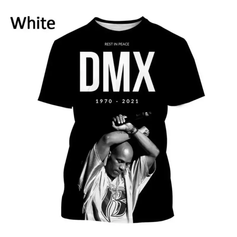 New Earl Simmons 3D Print T-shirt for Unisex Fashion Men Clothing Rapper DMX Oversized T Shirt Hip Hop Harajuku Round Neck Tops