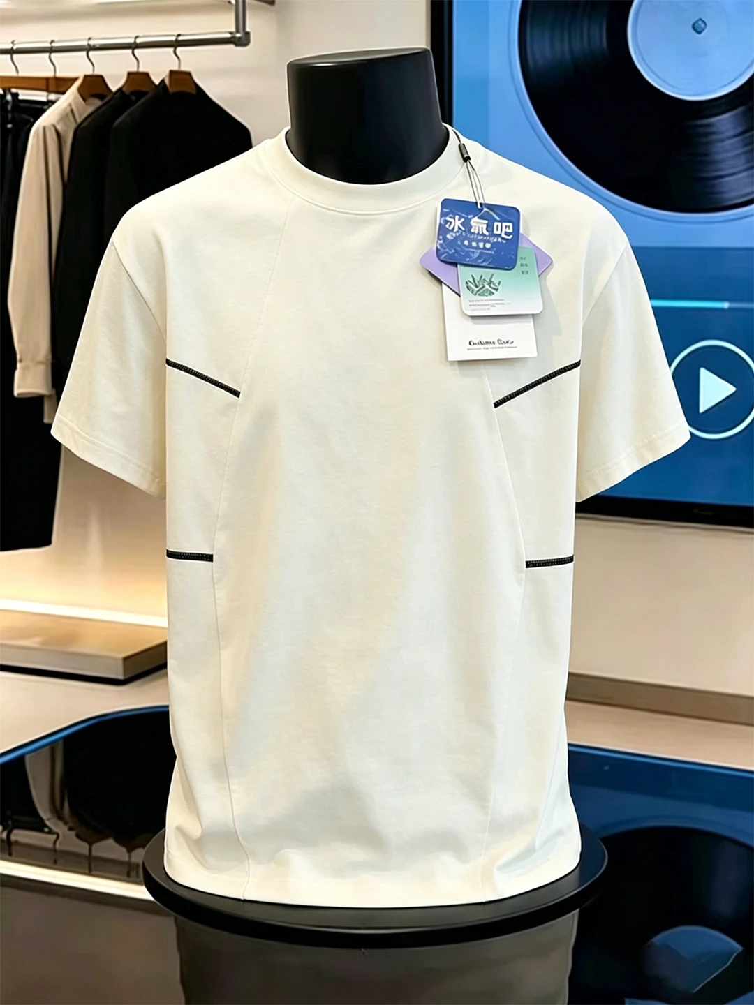 Quick Dry Ice Silk T-Shirt Men's American Style Deconstructed Fitness Sport Short Sleeve Shirt Cool Feeling Soft Comfortable