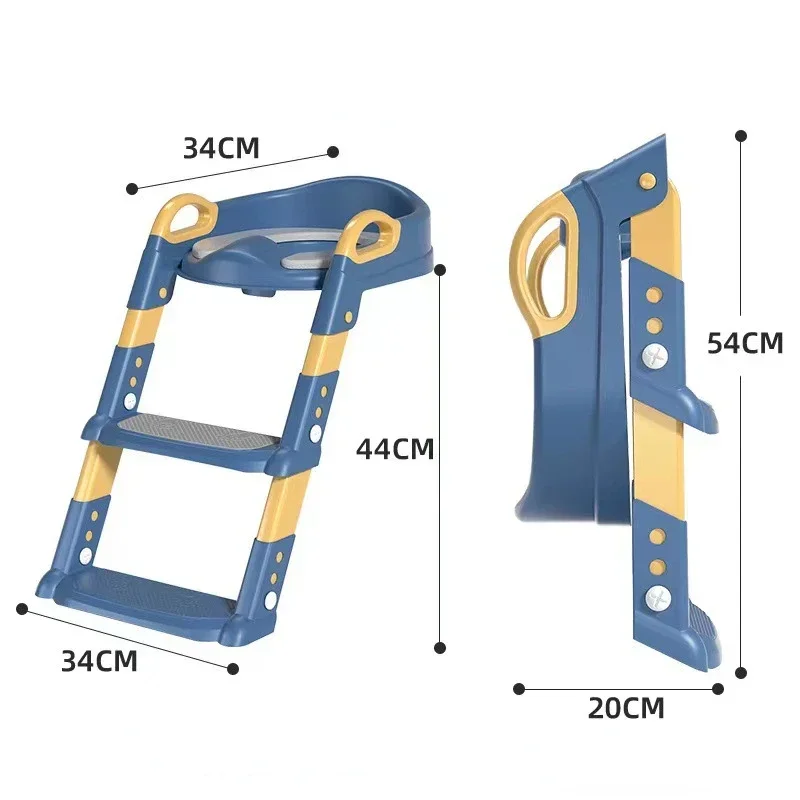 Asiento de inodoro para niños, escalera para bebés, niños y niñas, soporte plegable, taburete de paso, anillo de asiento de inodoro