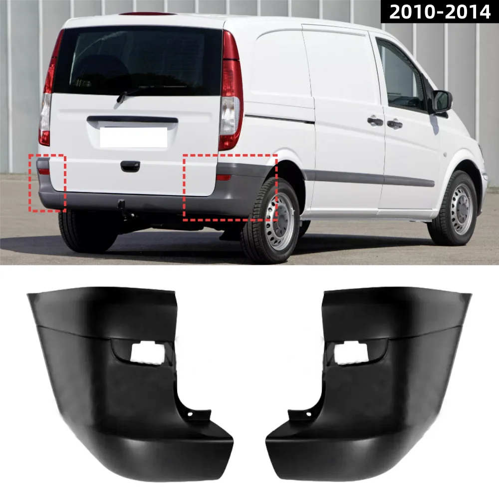 

Защитный уголок заднего бампера для Mercedes Benz Vito Viano W636 W639 2010-2014, комплект из 2-х частей, OE: 6398801871 6398802371