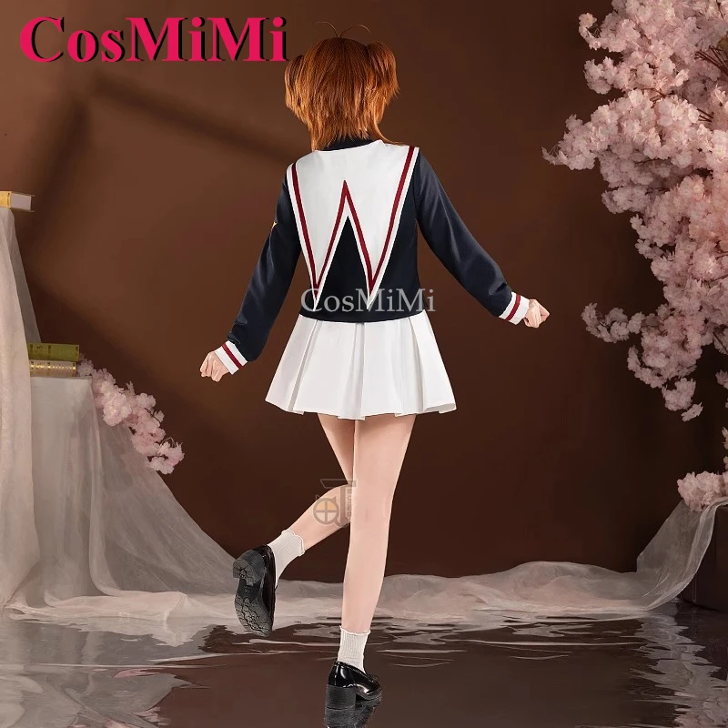 CosMiMi аниме Cardcaptor Sakura Kinomoto Sakura косплей костюм эластичная спина милое изящное платье карнавальная одежда для ролевых игр S-XL