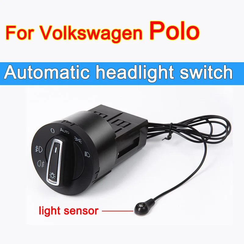 صالح لشركة فولكس فاجن بولو MK5 6R 6C 61 أميو فيفو 2010 ~ 2017 2011 2015 المصباح التلقائي التبديل اكسسوارات السيارات ترقية تعديل #1