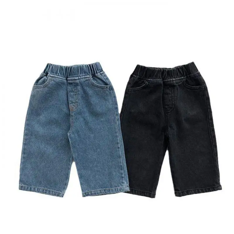 2024 Autumn New Baby Boy Denim Pants Children Casual Pants Infant Girls Jeans Toddler Trousers Fashion Kids Baby Clothes