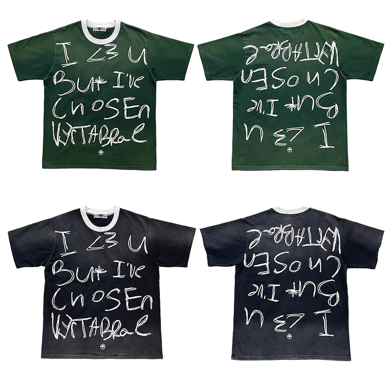 

Летний дышащий хлопковый топ для молодежи Vertabrae Chosen Olive, повседневный, с цветным принтом, в стиле T-irt