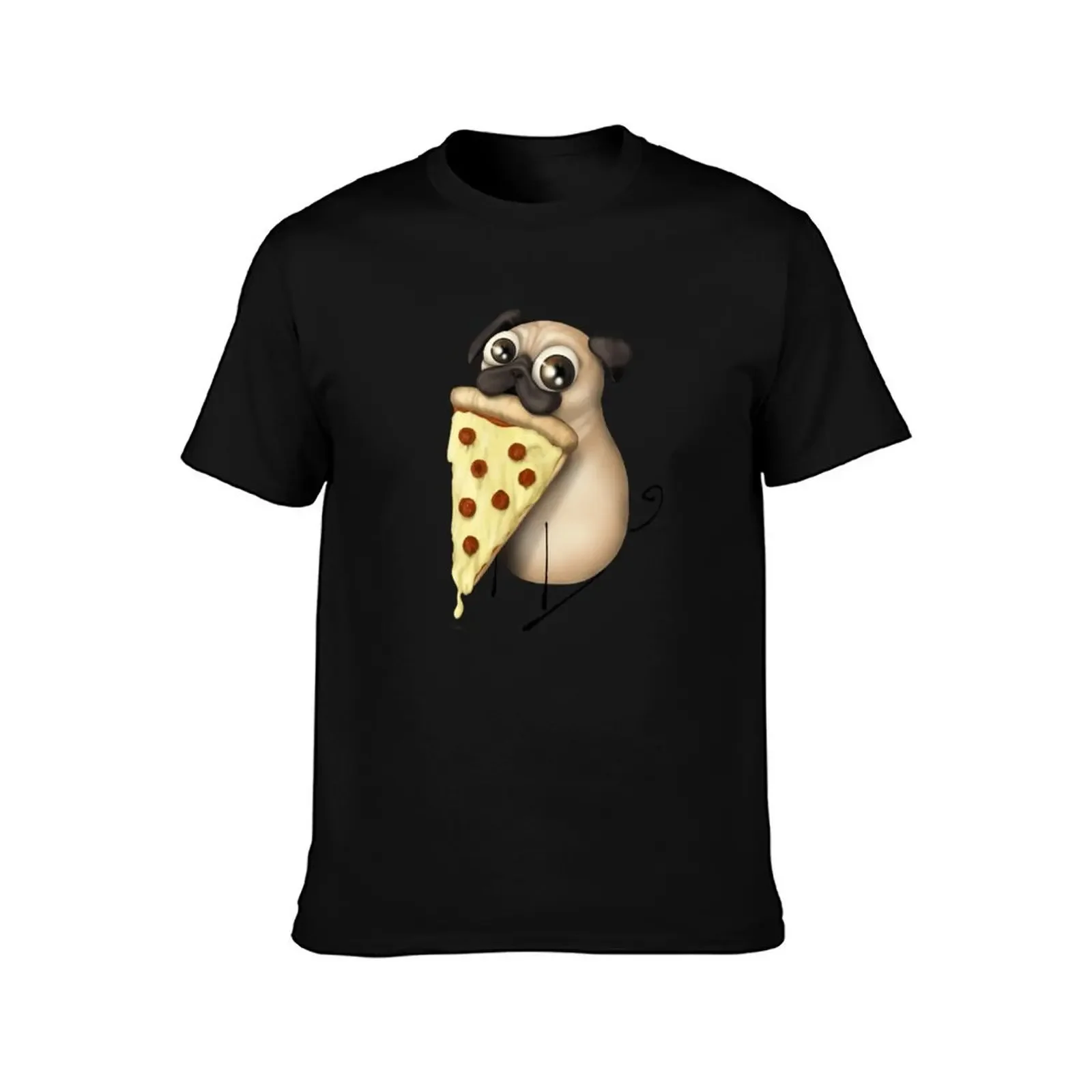 Pizza Pug T-Shirt street wear sublime shirts graphic tees luxury t-shirt clothes for men