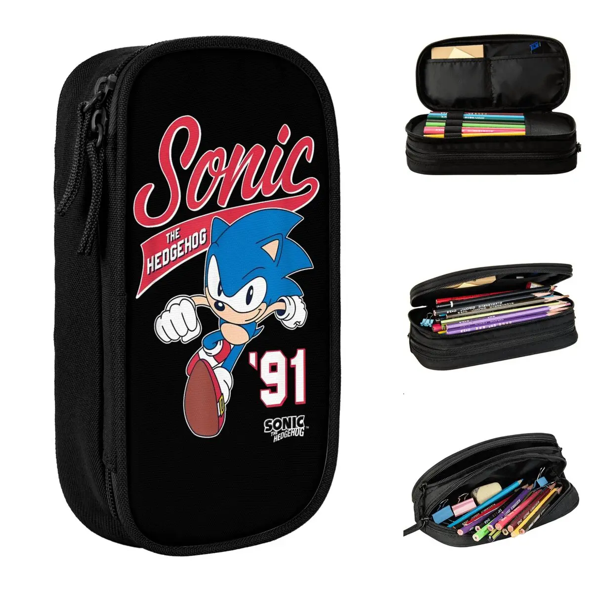 

Sonices Game Pencil Case Pencil Box Pen Box for Student Large Storage Bags Students School Zipper Stationery