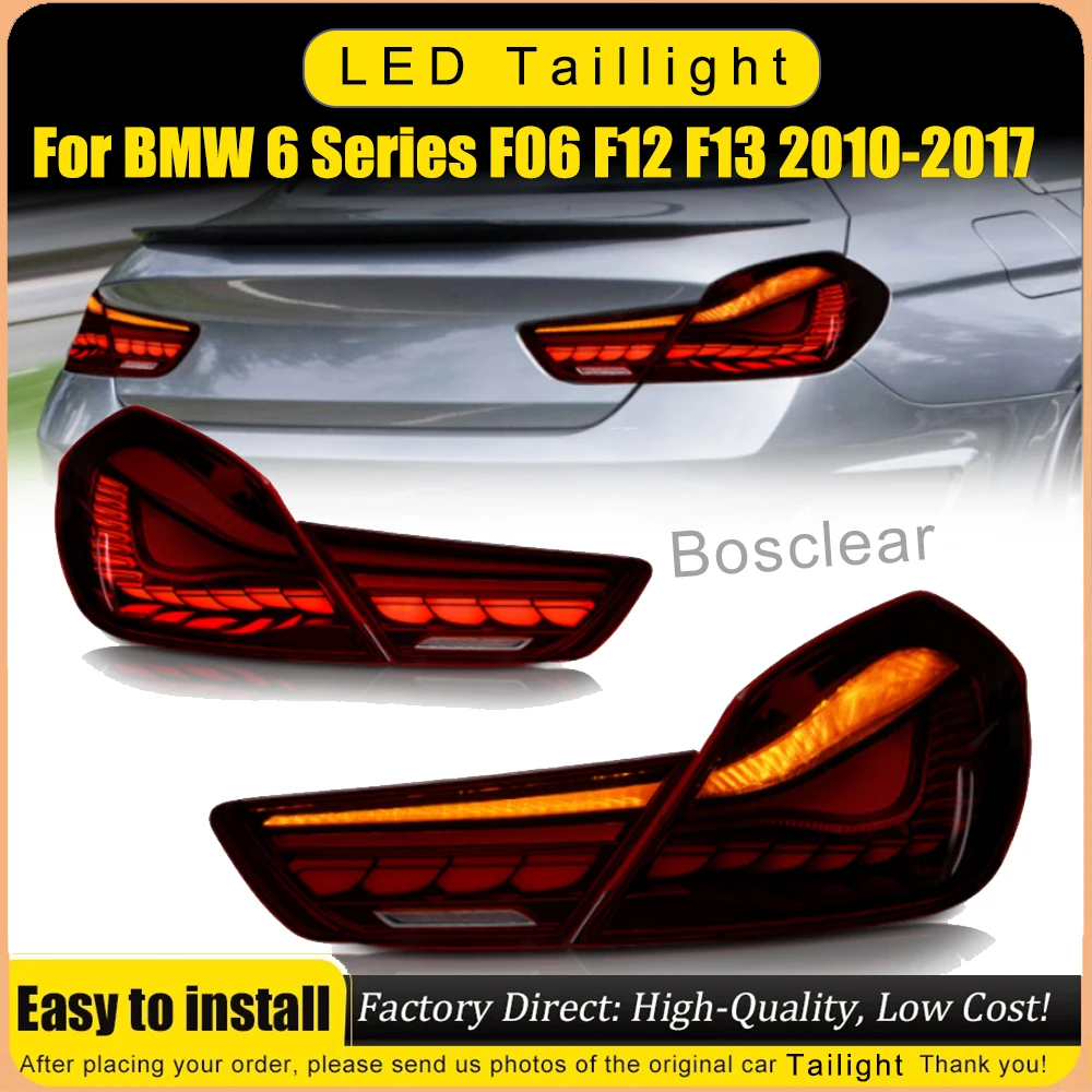 

Pair Car LED Rear Tail Lights For BMW F06 2010-2017 640i 640d 650i 6-Series F12 F13 Modified LED Brake Reverse Auto Accessories