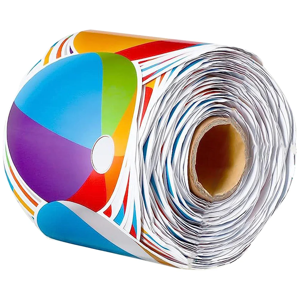 

Съемные границы отделка пляжный шар наклейки Сменные доски для объявлений классные бумажные шары