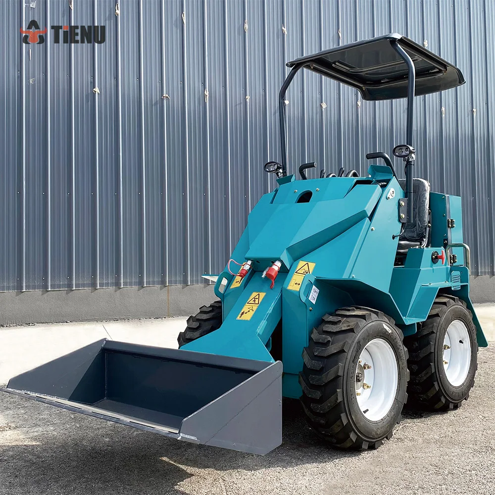 Customized Sale High Quality Mini Skid Steer Loader Engineering Multi-Function EPA Euro 5 diesel Engine Wheel Mini Loader