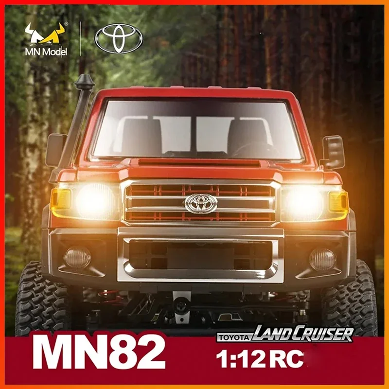 MN82 Remote Controlled Climbing Off-road Vehicle 1:12 Full Scale 4WD for Toyota LC79 Simulation RC Model Children Toy Rc Car