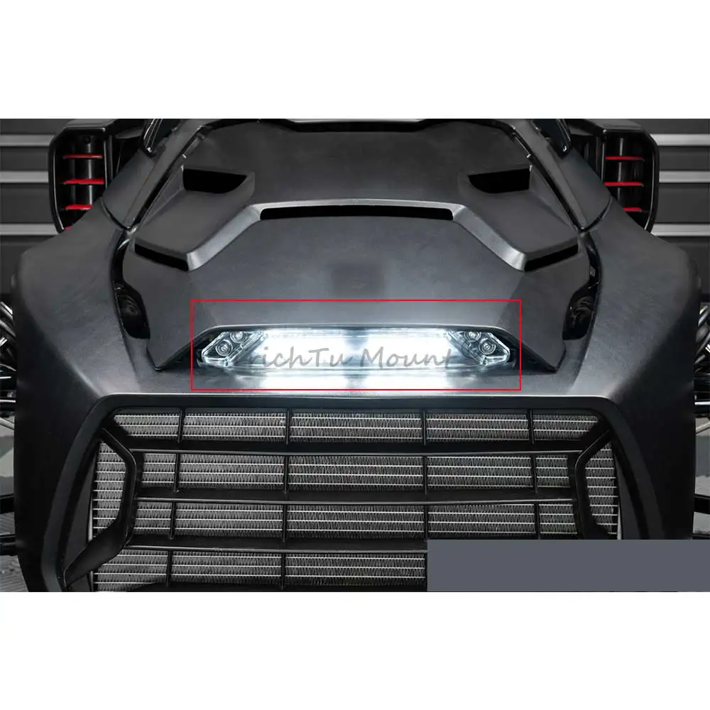 For Can-Am Ryker Rally Edition 900 ACE 2020-23 Front Bumper Auxiliary Light Bar LED Daytime Running Light 12V DRL Aluminum Alloy
