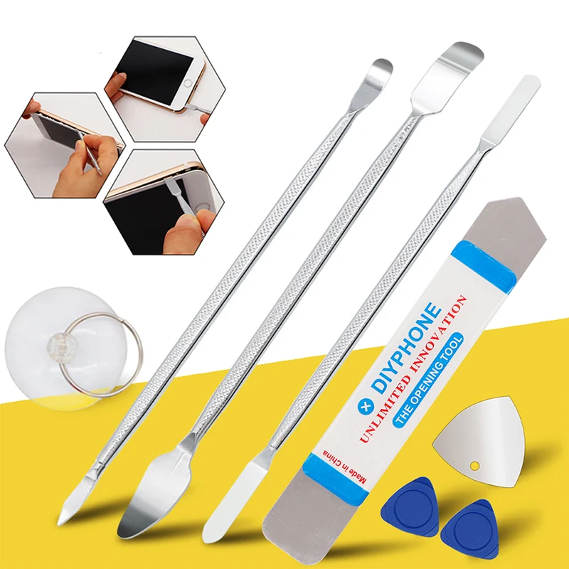 8pcs Universal Cell Phone Repair Tool Disassembly Blade Tool Crowbar Disassemble Kit Laptop Maintenance