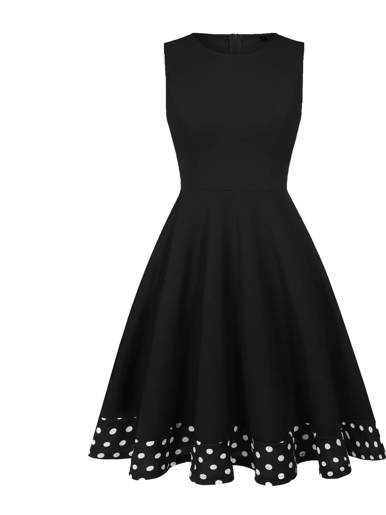 Women Outfits Polka Dot Vintage 1950s Swing Dress Long Sleeve Cape Top and A-Line Dress Two Piece Suit Vestido image 4