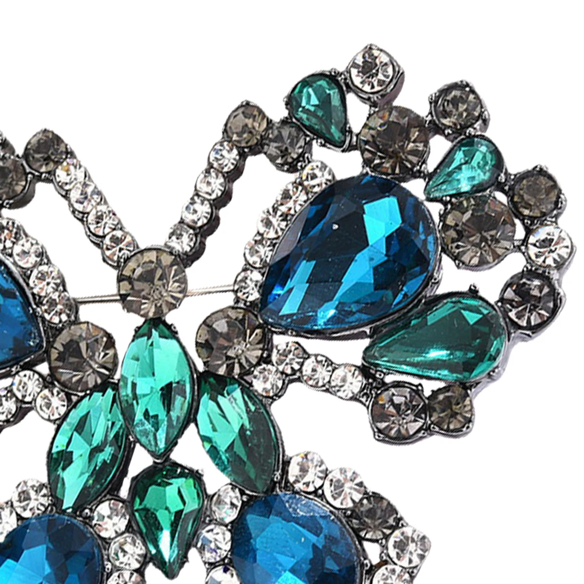 

1Pcs Beautiful Rhinestone Butterfly Brooch Creative Decor Pin for Clothes Bags Jewelry Women's Style