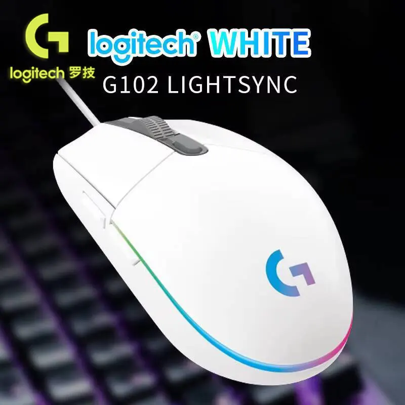 

Logitech G102 Lightweight ergonomic dual-mode mouse, silent gaming and office laptop, stress free gaming experience G402