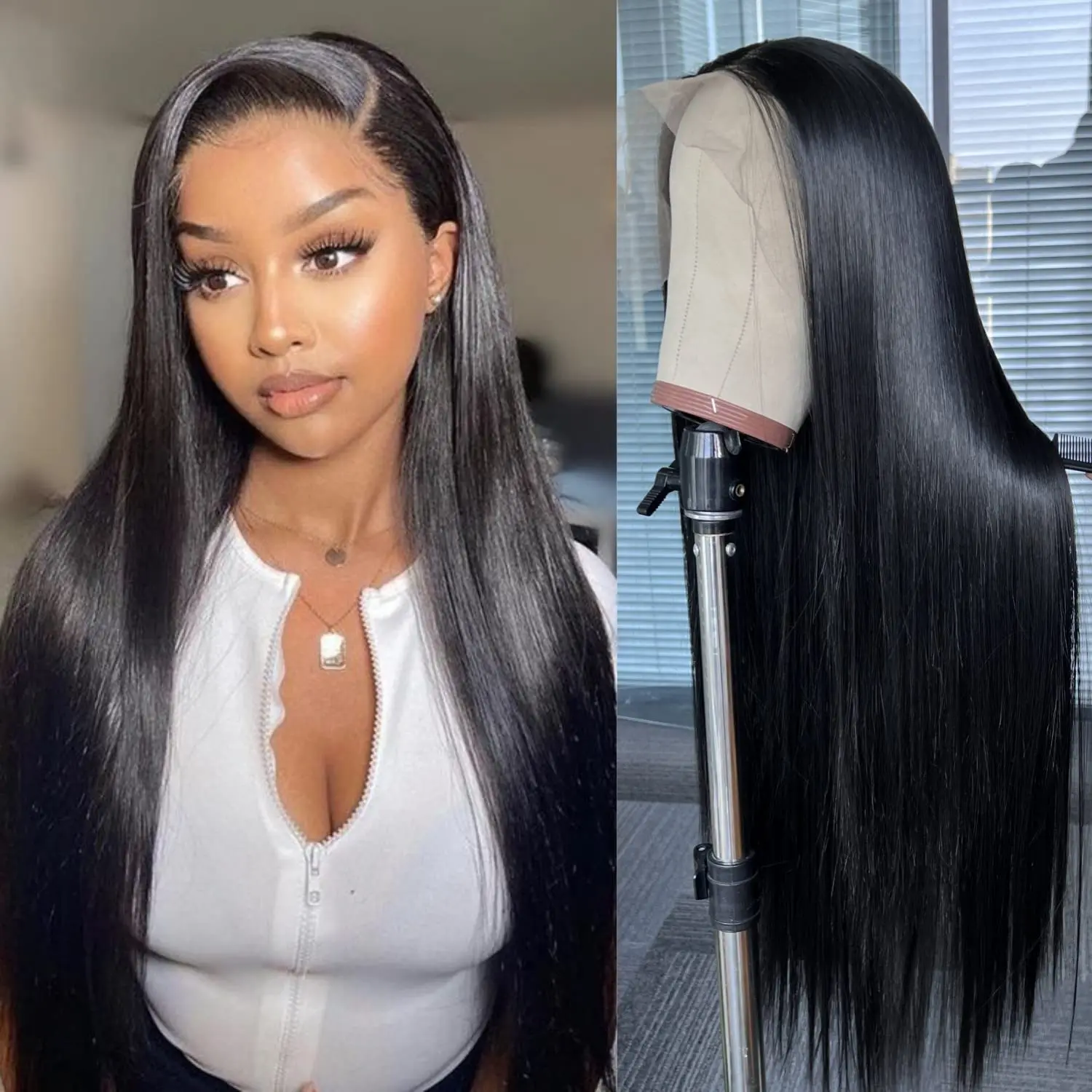 30 40 Inch Straight Lace Front Wigs 13x4 Lace Front Wig 13x6 Hd Lace Frontal Wig Brazilian Straight Human Hair Wigs Glueless Wig