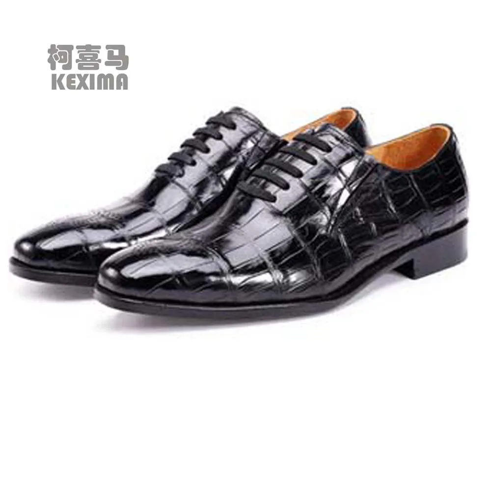 

piliyuan new crocodile shoes male new business Genuine crocodile leather Soft bottom leisure Men dress shoes