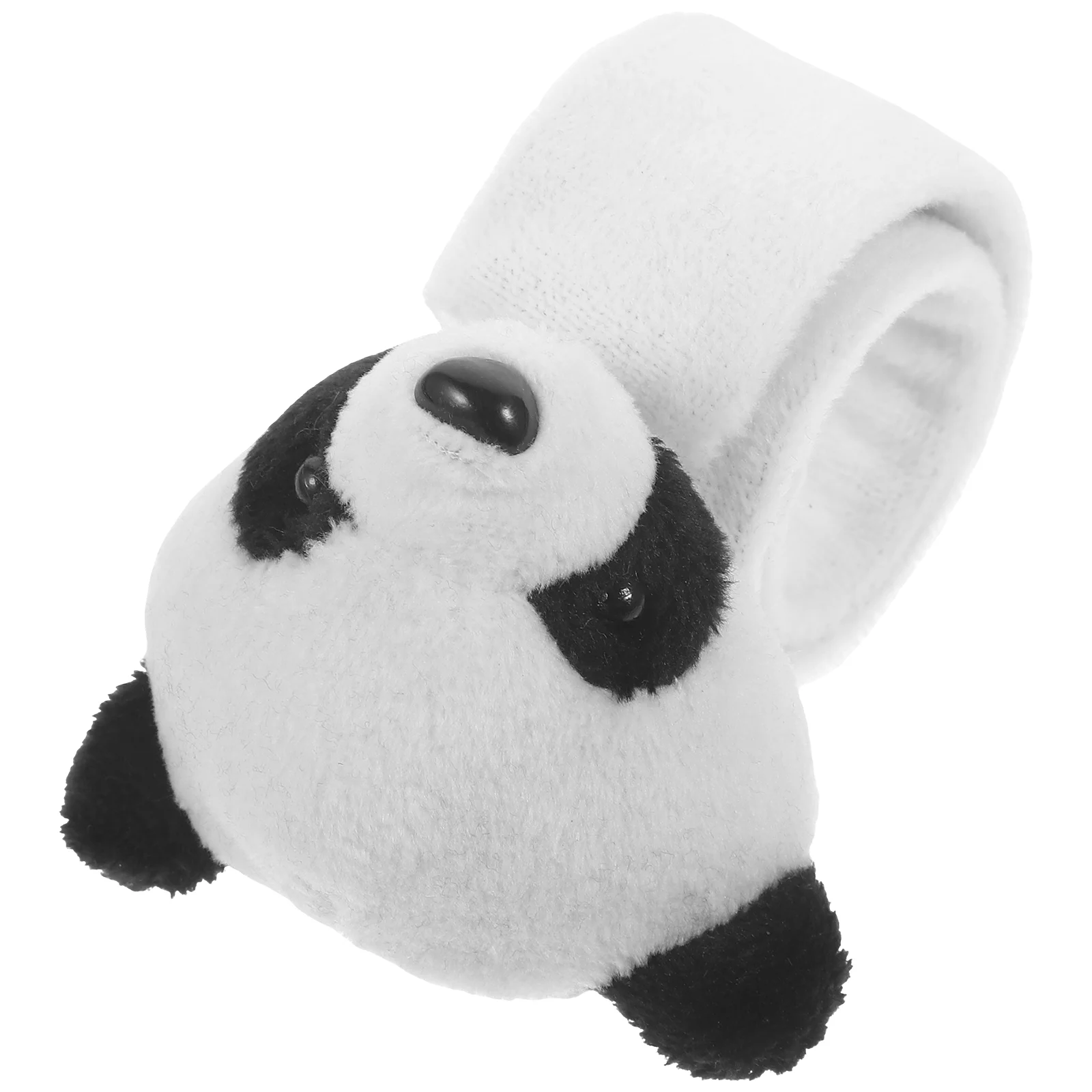 

Plush Slap Wristband Pop Circle Bracelet Panda Stuffed Animals Bracelets Flannel Party Prop