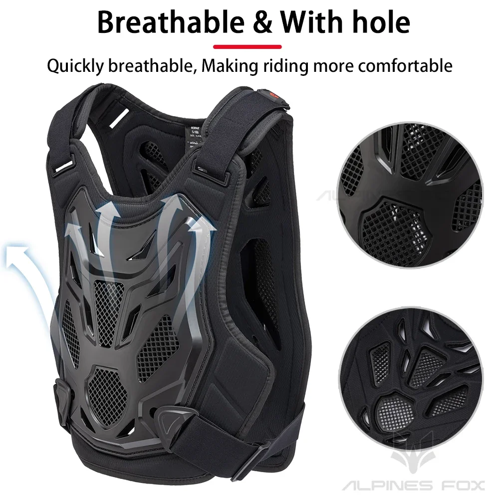 All Season Motocross Armor Vest Motorcycle Body Protection DH Dirt Bike MTB MX Chest Back Protector Moto Equipment for Men Women