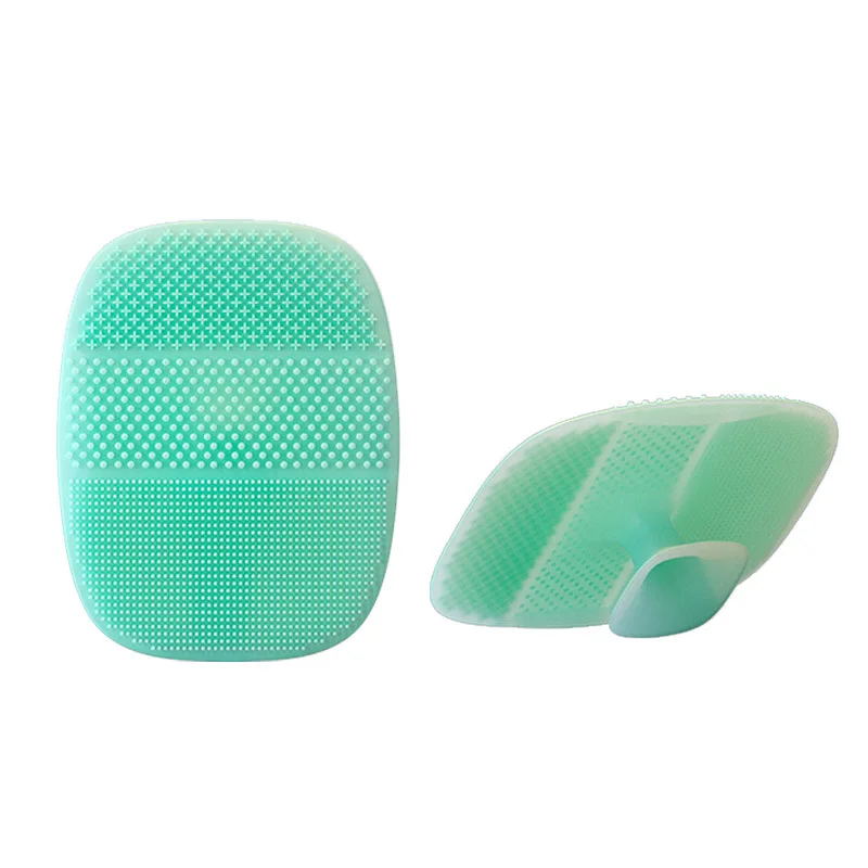 角質除去シリコーンブラシクリーンノースリップハンドルボディスクラバークリーンスパスキンケアバスルームアクセサリーフェイシャルブラシ美容