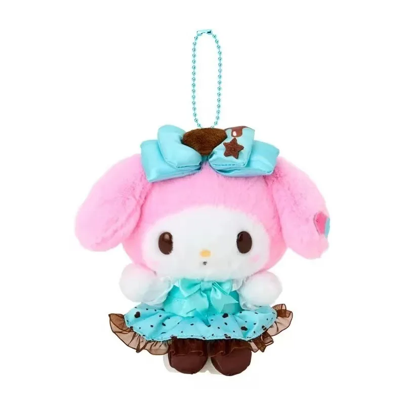 Sanrio Cartoon Hello Kitty Mint Chocolate Series Pluche Hanger Kawaii Kuromi Melody Rugzak Accessoires Kindercadeau