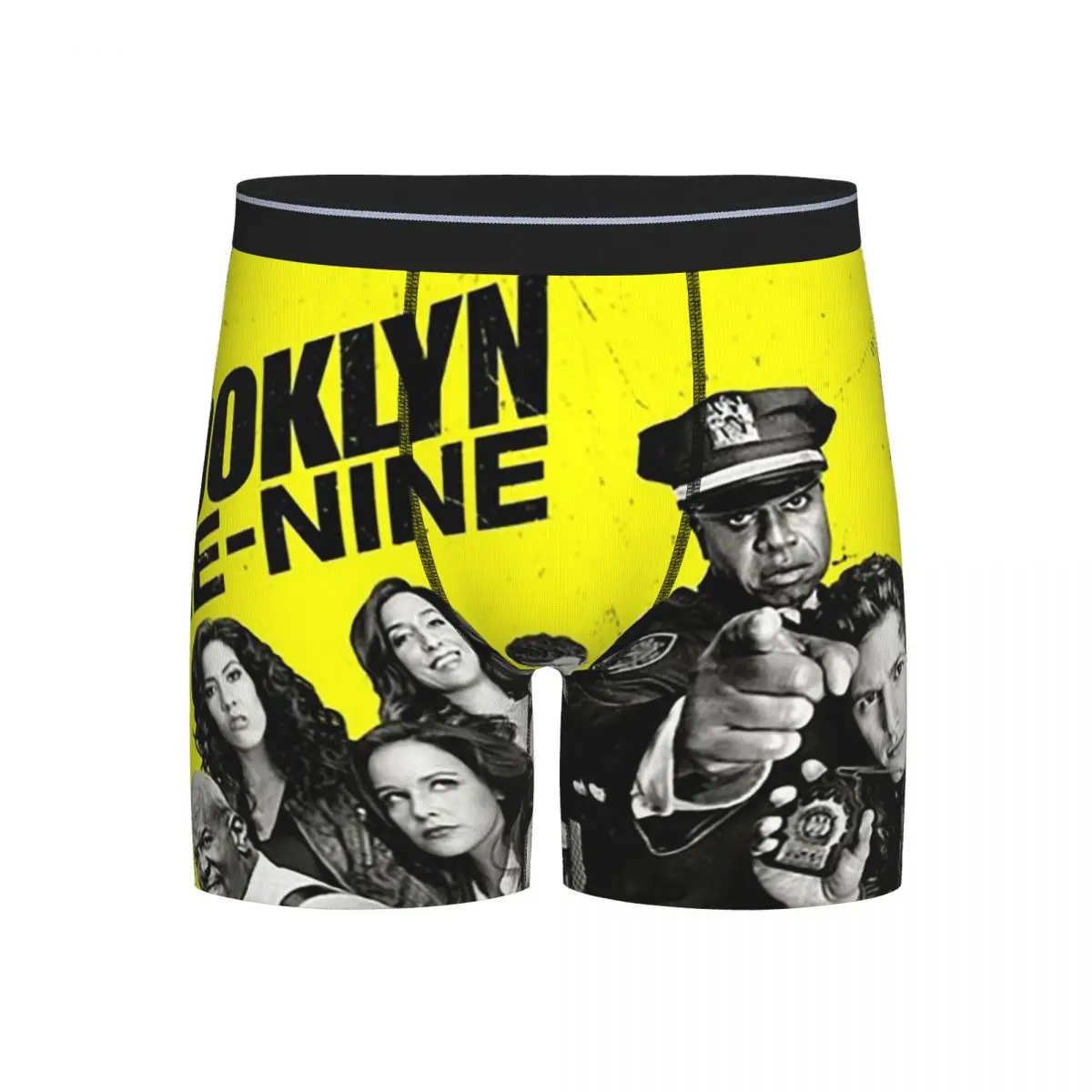 

Длинные трусы-боксеры, шорты Brooklyn, трусики с девятью девятью, мужское вентилируемое нижнее белье для мужчин, подарки бойфренду