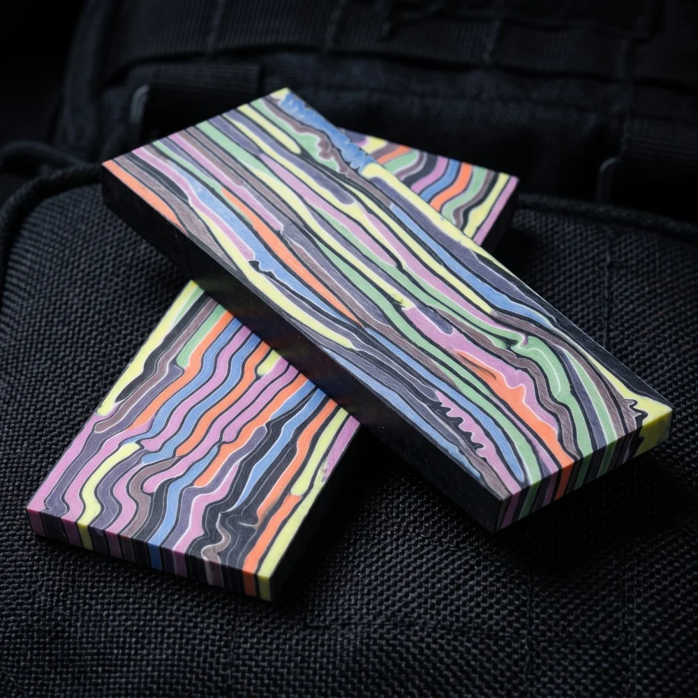 1 Piece - Seven-color Big Horse Pattern G10 Fiber Material Knife Handle Patch DIY Knife Handle Material
