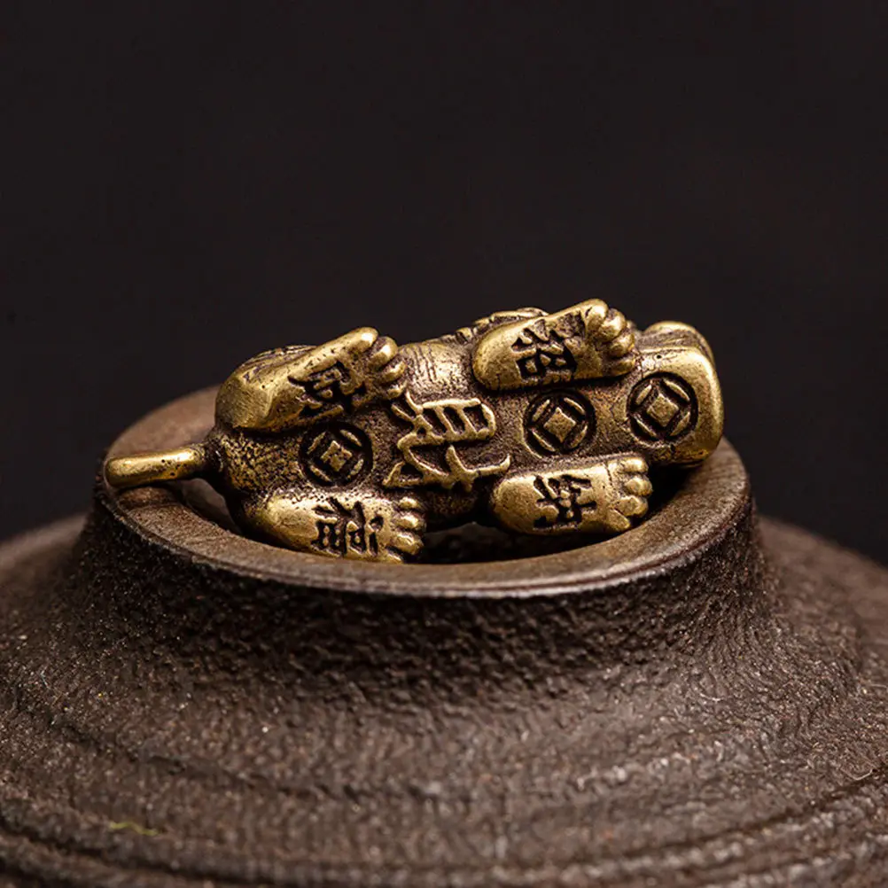 

2Pcs Copper Pendant Creative Unique Home Desktop Adornment Vintage Chic Table Decor Gift Home Pendant Desktop Adornment