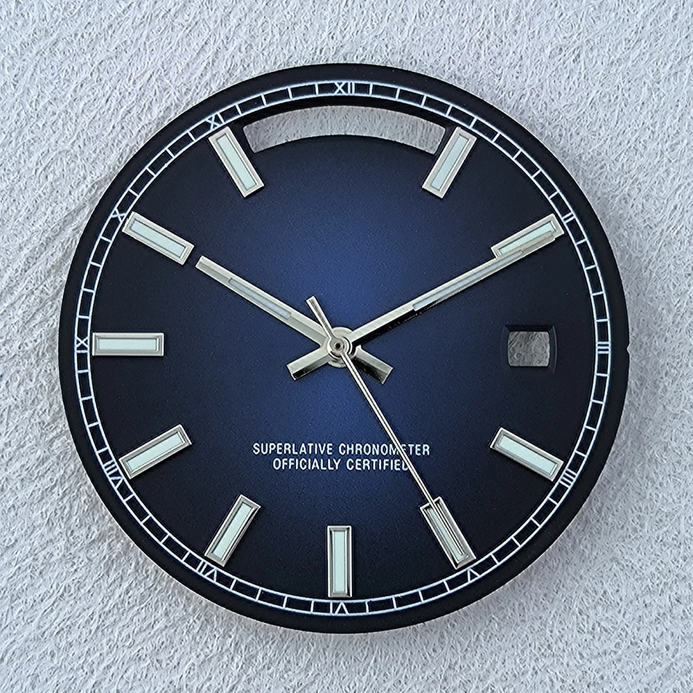 핫 세일 31mm 미요타 8285 다이얼 맞춤형 로고 시계 다이얼 녹색 발광 다이얼 미요타 8285 무브먼트 시계 액세서리