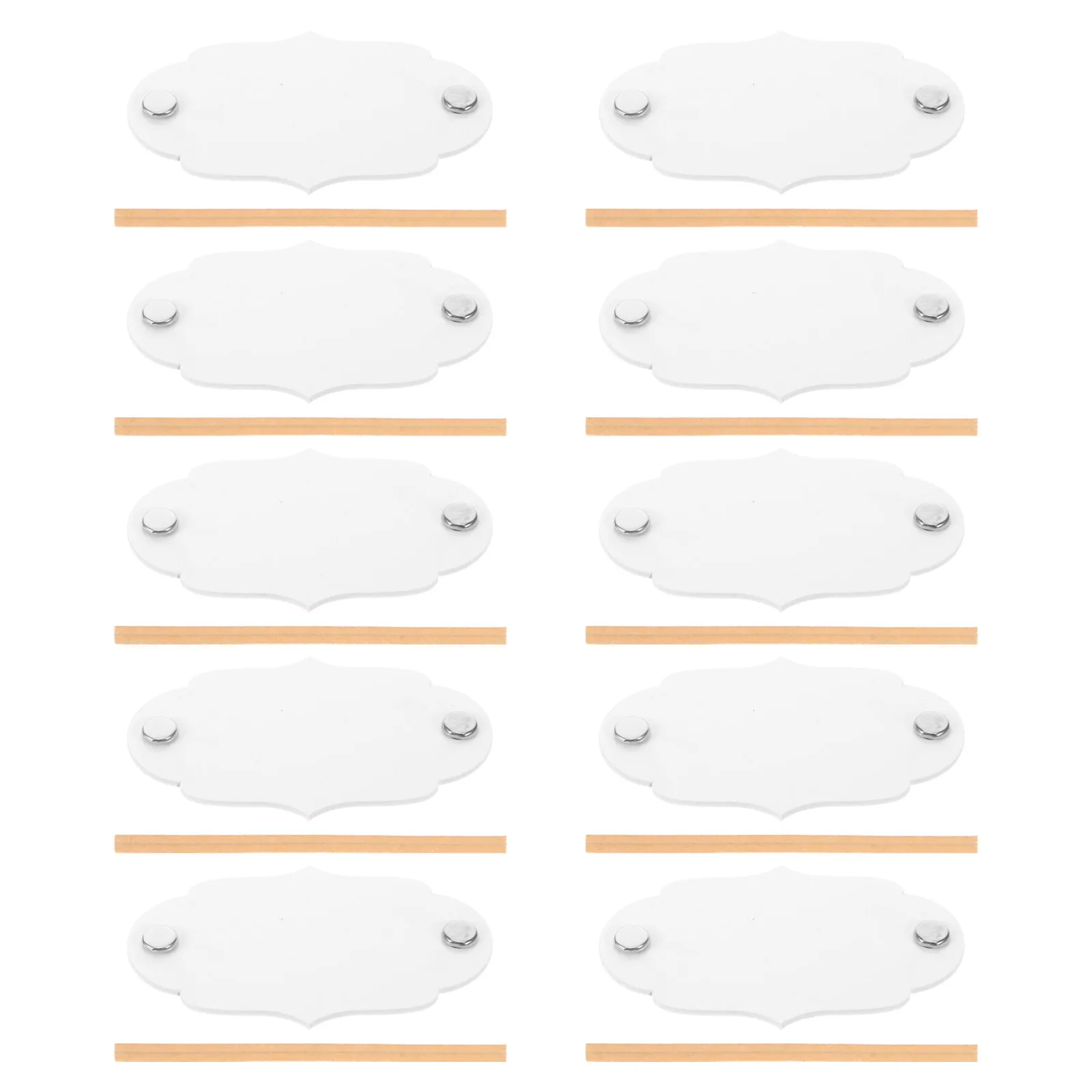 

Набор из 10 акриловых этикеток для плетеных корзин: пустые бирки для хранения, организации, использования на кухне, в кладовой, офисе, дома