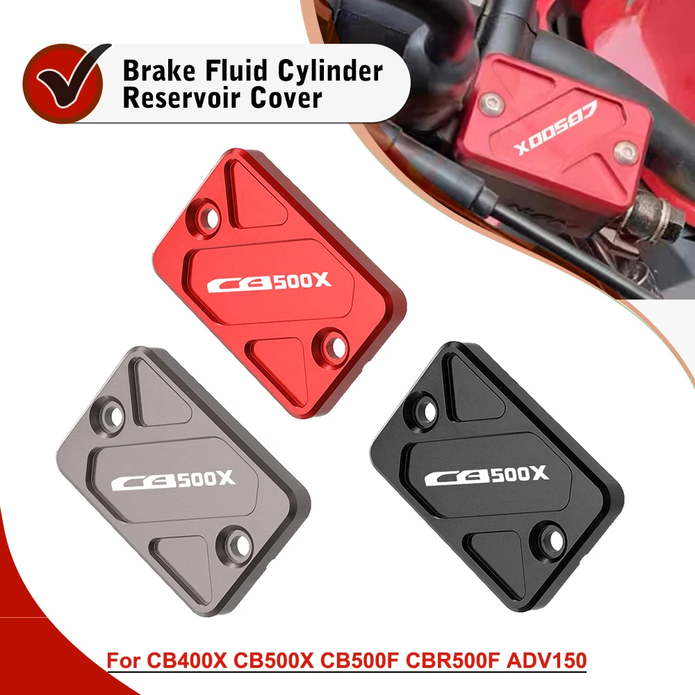 

For HONDA CB400X CB500X CB500F CBR500R CBR500F CB400F ADV150 CB CBF 190R Front Brake Reservoir Fluid Cover Cap Guard Protector