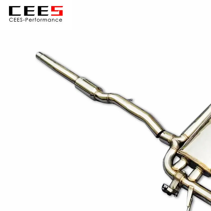 CEES Catback Exhaust for Audi TT MK1 Type 8N 1.8T 1998-2006 Stainless Steel Exhaust Pipe Valve Muffler Car Exhaust System