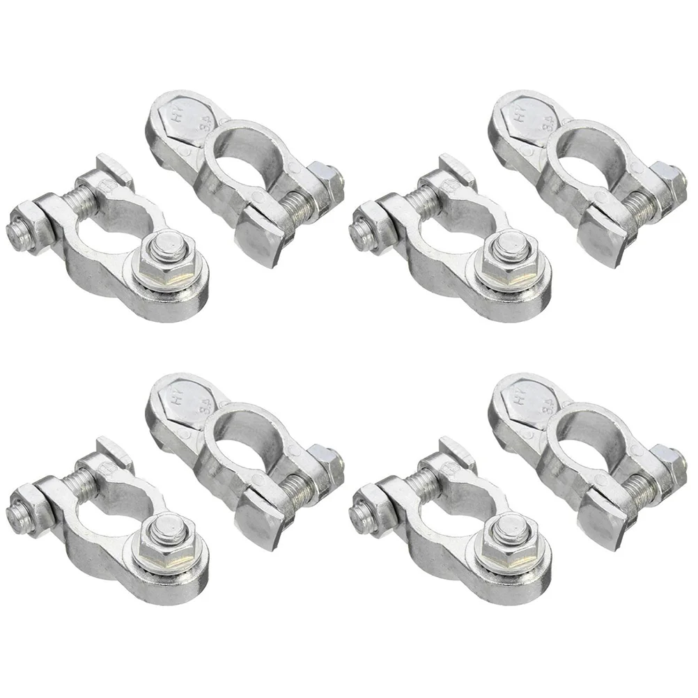 8 Pcs Storage Universal Clip Terminal Clamp Connectors Aluminum Alloy Car