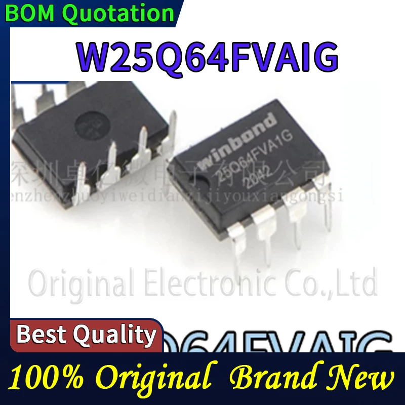 10pcs/lot W25Q64FVAIG 25Q64FVAIG 25Q64FVAIQ Original  In stock High quality