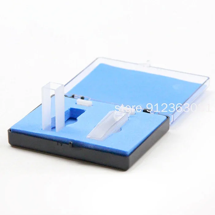 10mm Path Length Quartz Cuvette Cell With Lid For Spectrophotometers 2pcs