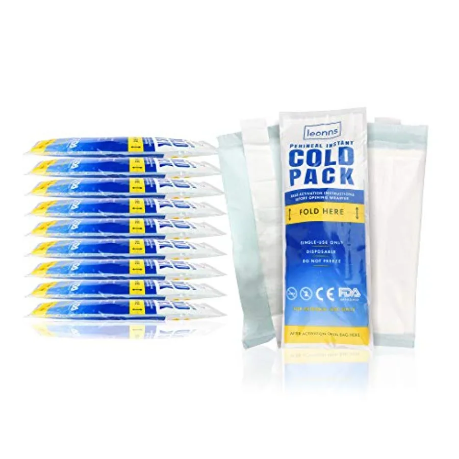 

® Мгновенные охлаждающие компрессы для промежности после родов с клейкой лентой - 2 в 1: охлаждающие подушечки для промежности после родов