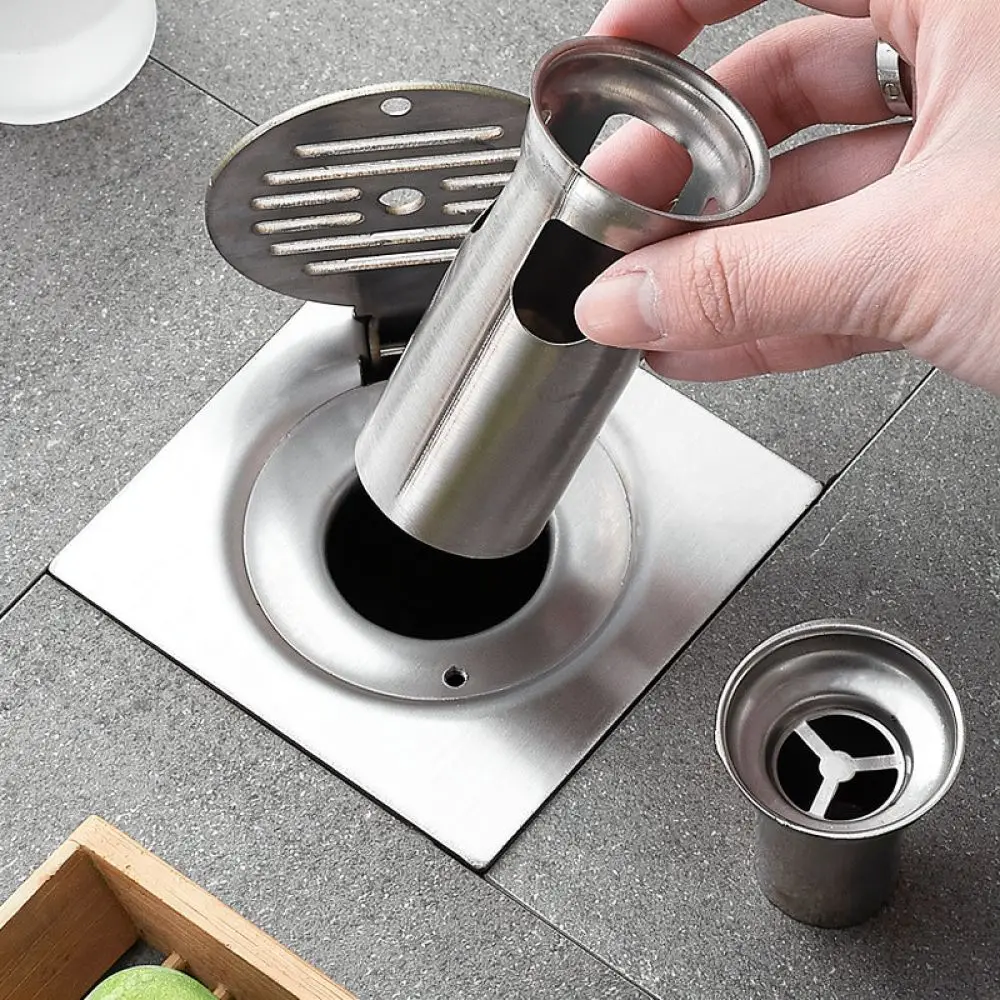 Security Lockable Drainage Grate Stainless Steel Bathroom Sewer Protector For Hospital Correctional Facility Waste Outlet
