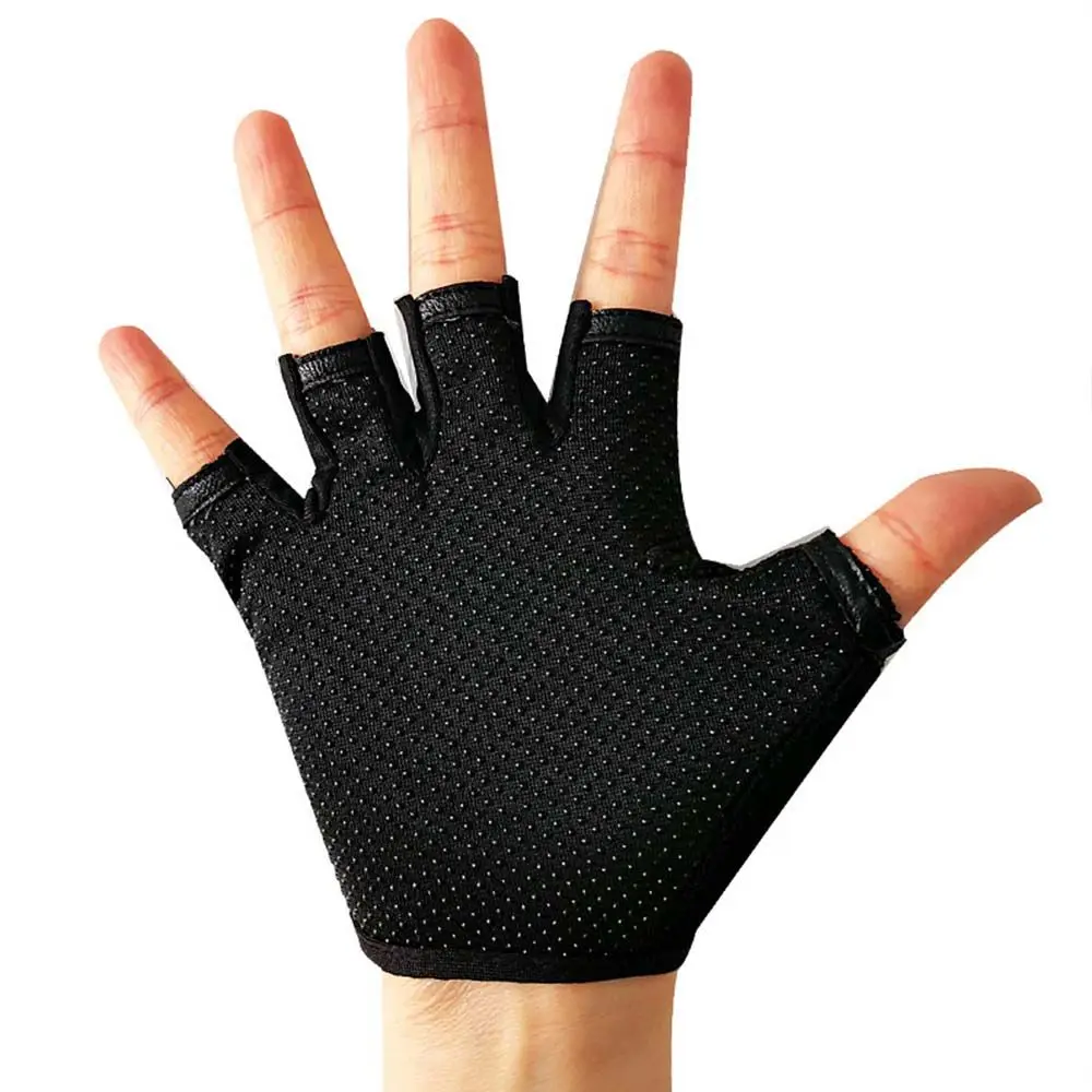 

Boys Hiking Elastic Breathable Skating Half Finger Golves Children Cycling Gloves Riding Equipment Camouflage Bike Mittens
