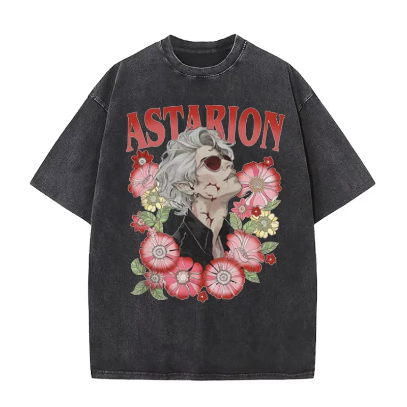 

Funny Astarion Juice Box Vintage Washed T Shirts Men Women Fashion Aesthetic short sleeve T-shirt Summer Casual Oversized Tshirt
