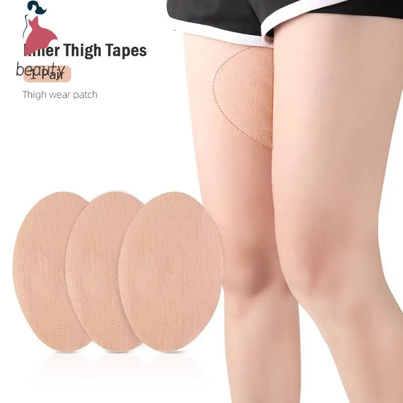 Fita de remendo antidesgaste interna da coxa para mulheres, almofadas invisíveis do corpo do spandex, patches anti-fricção, bandagem elástica das leggings, não abafada